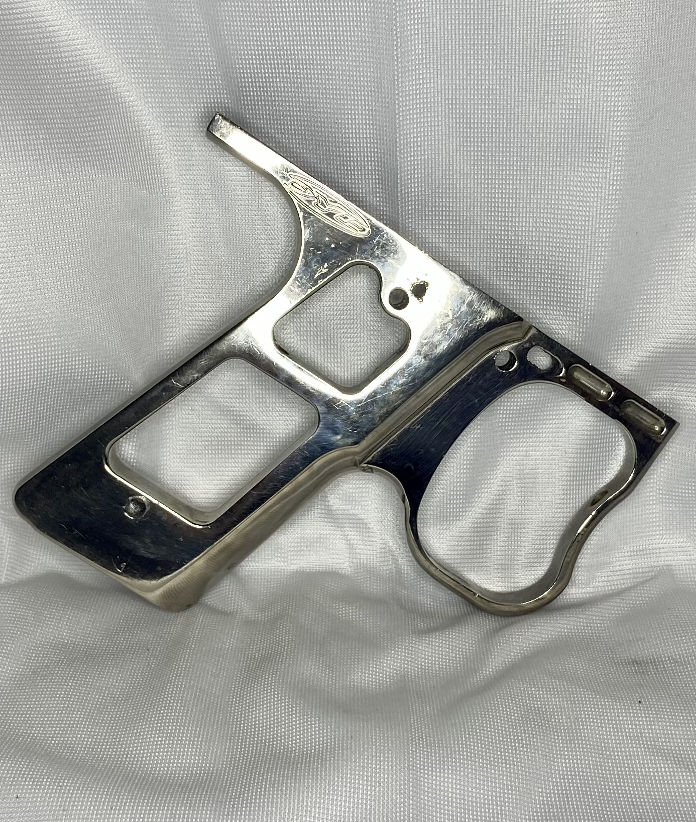Dye Double Trigger Slide Frame In Chrome Prokiller Paintball