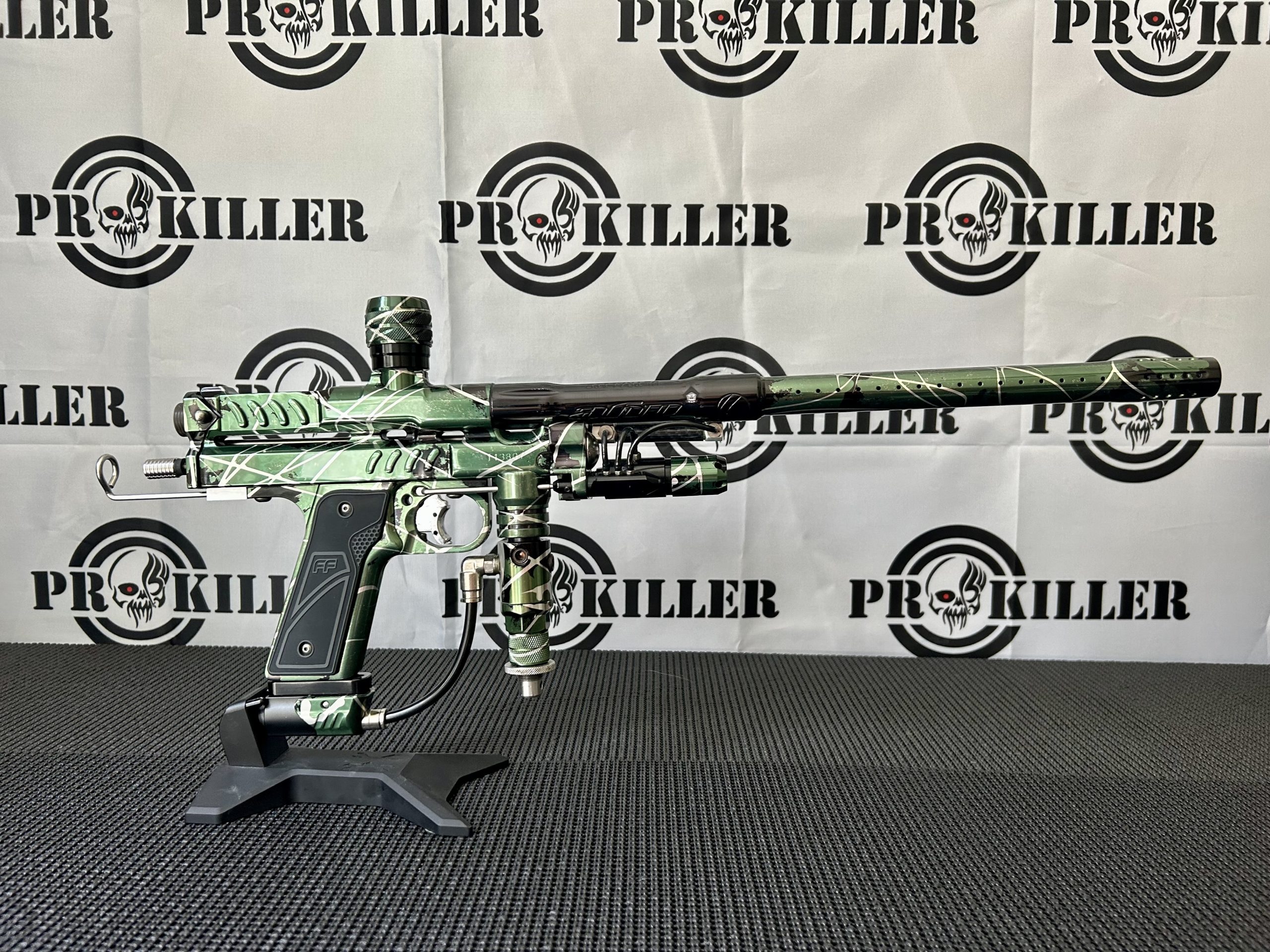 Freeflow Boxxer Custom Autococker In Gloss Bonzai Splash Prokiller