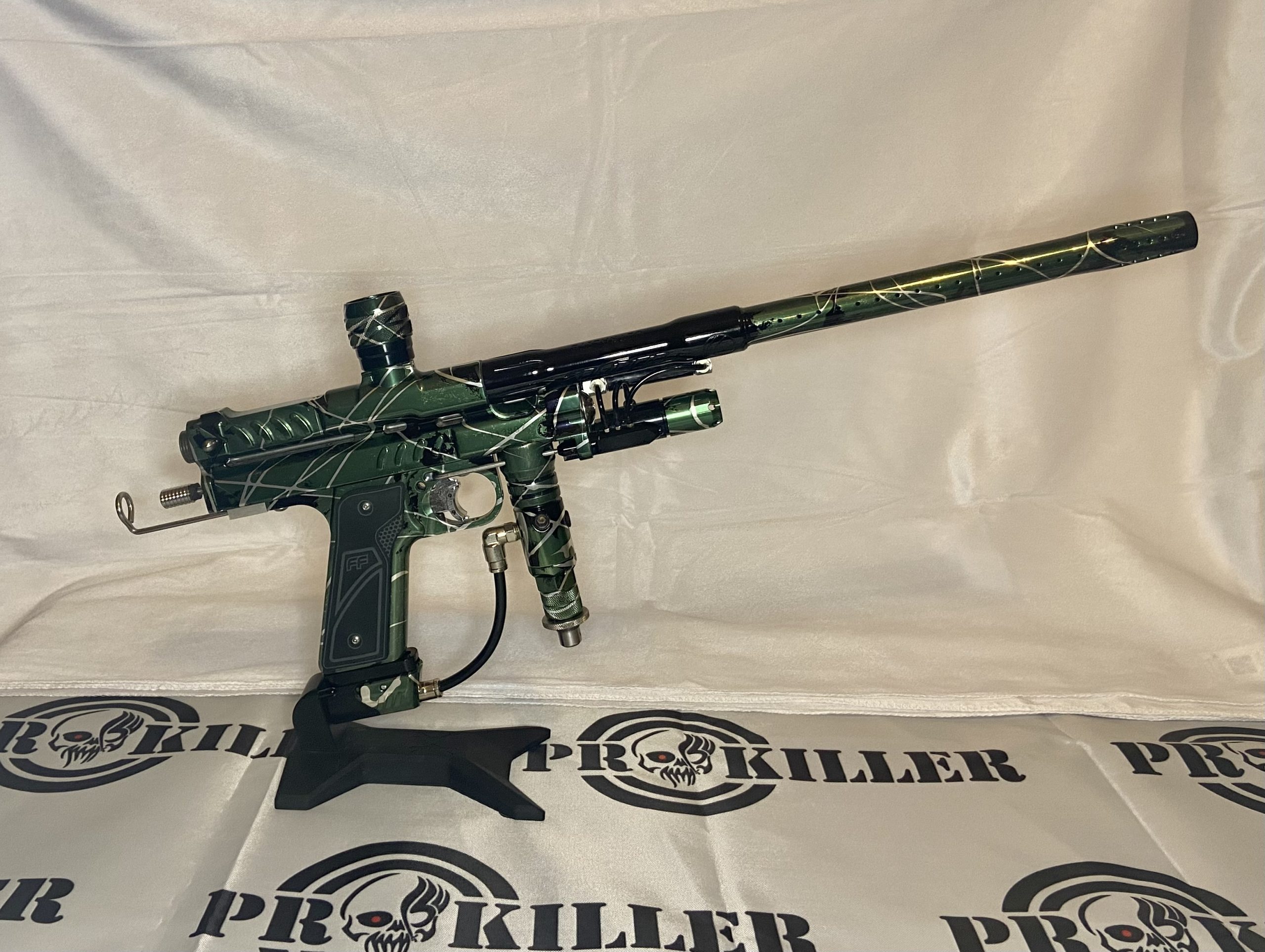 Freeflow Boxxer Custom Autococker In Gloss Bonzai Splash Prokiller