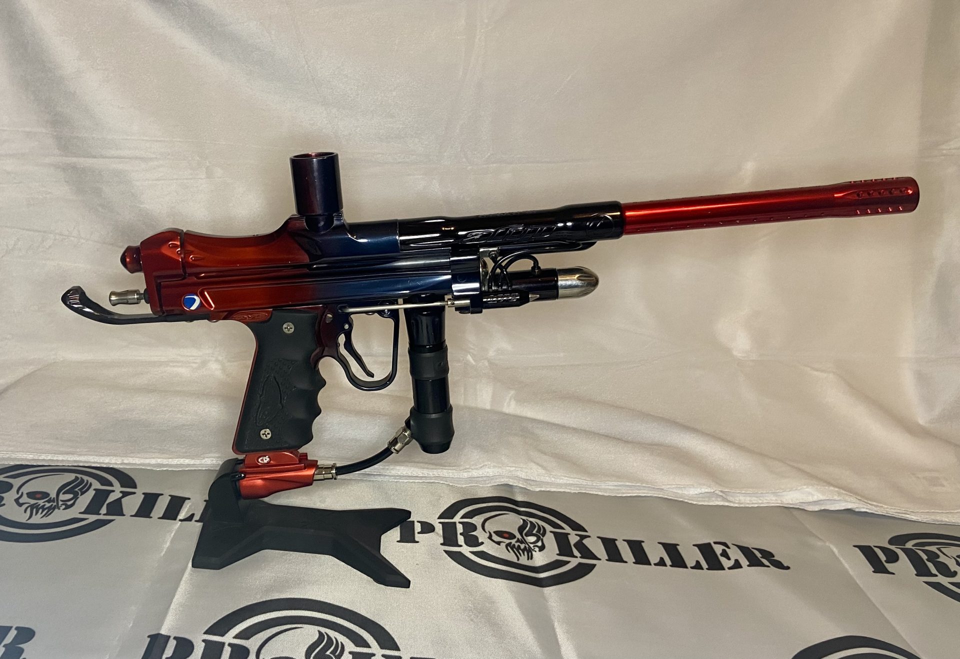 OG Dye Reflex Autococker In Gloss RedBlack Factory Fade Prokiller