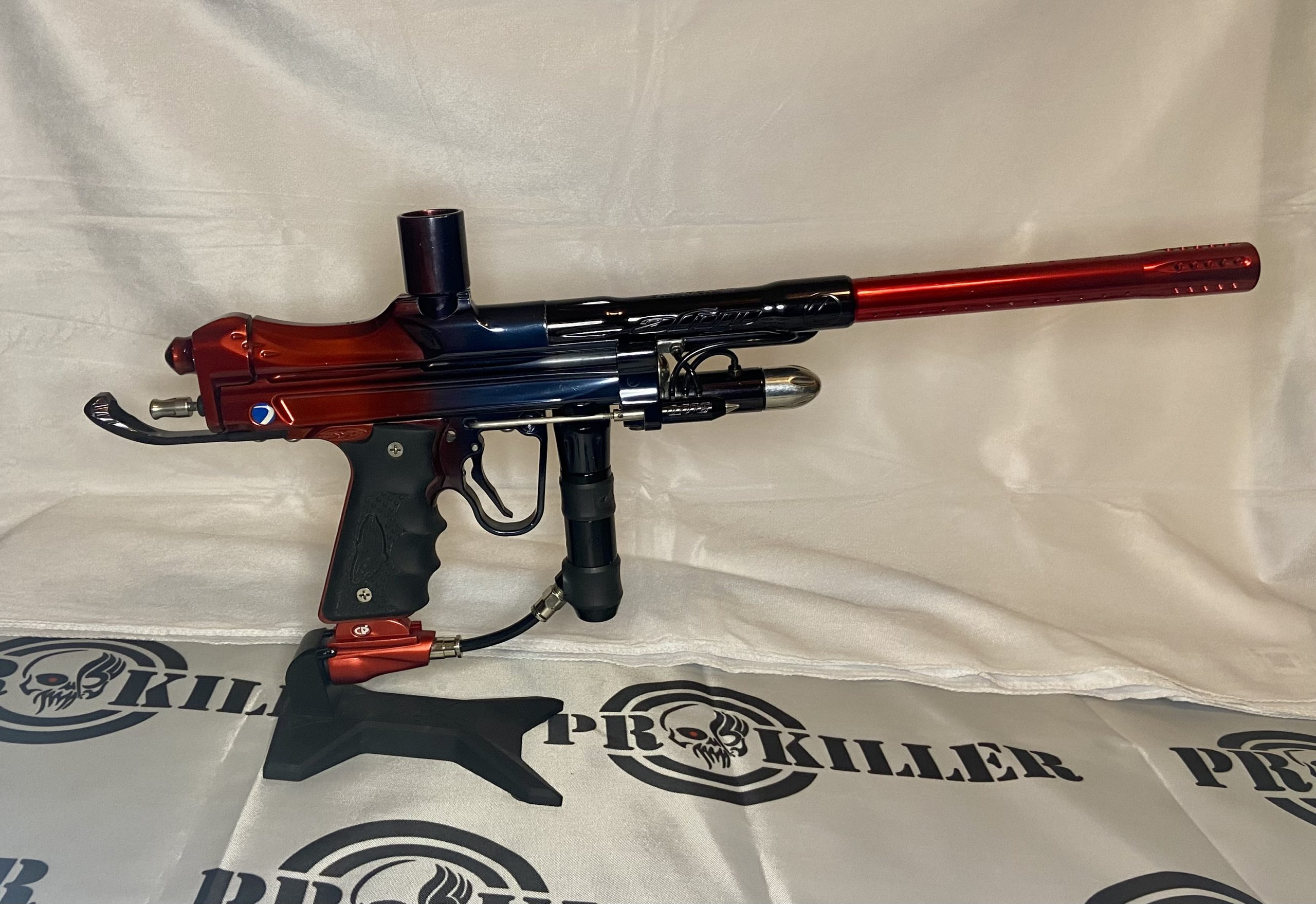 OG Dye Reflex Autococker In Gloss RedBlack Factory Fade Prokiller