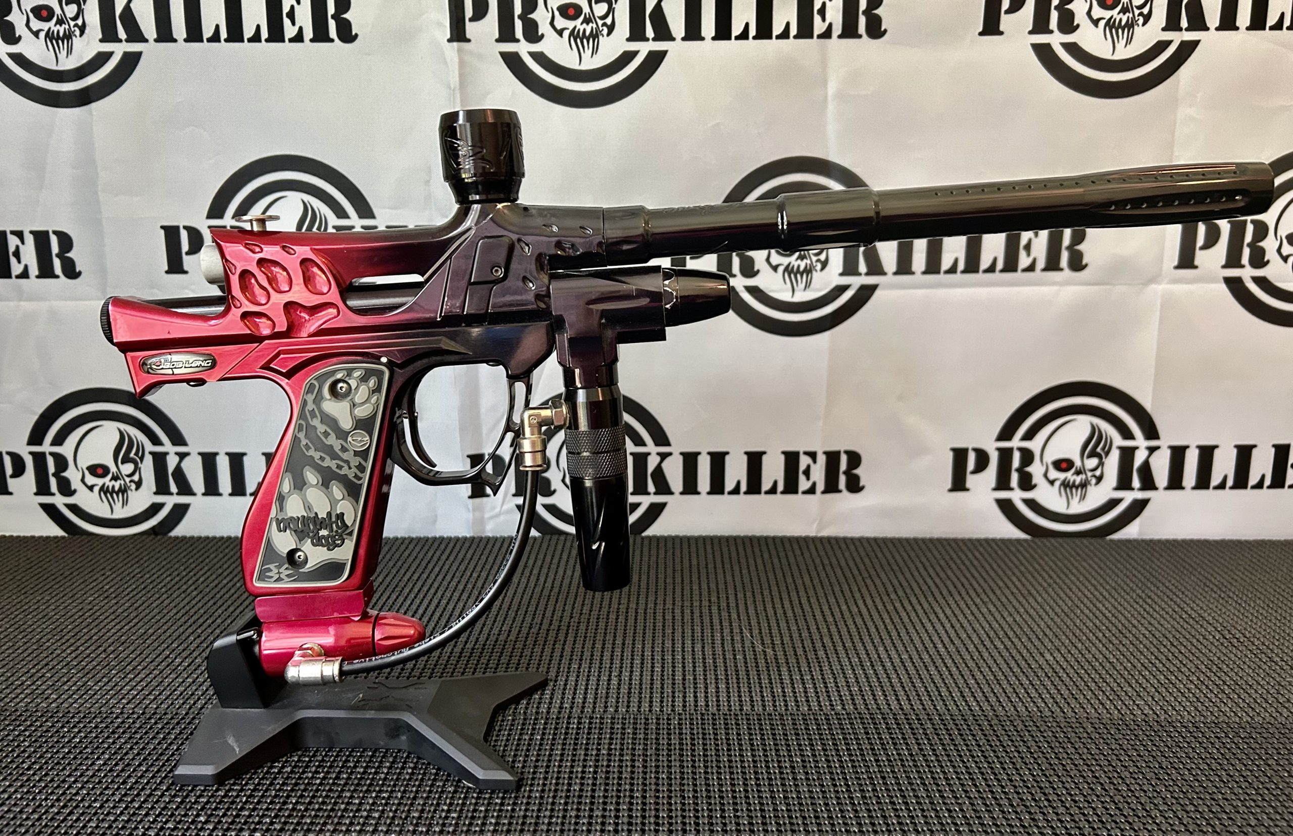 **RARE**Bob Long Naughty Dog Intimidator In Gloss BlackRed Fade