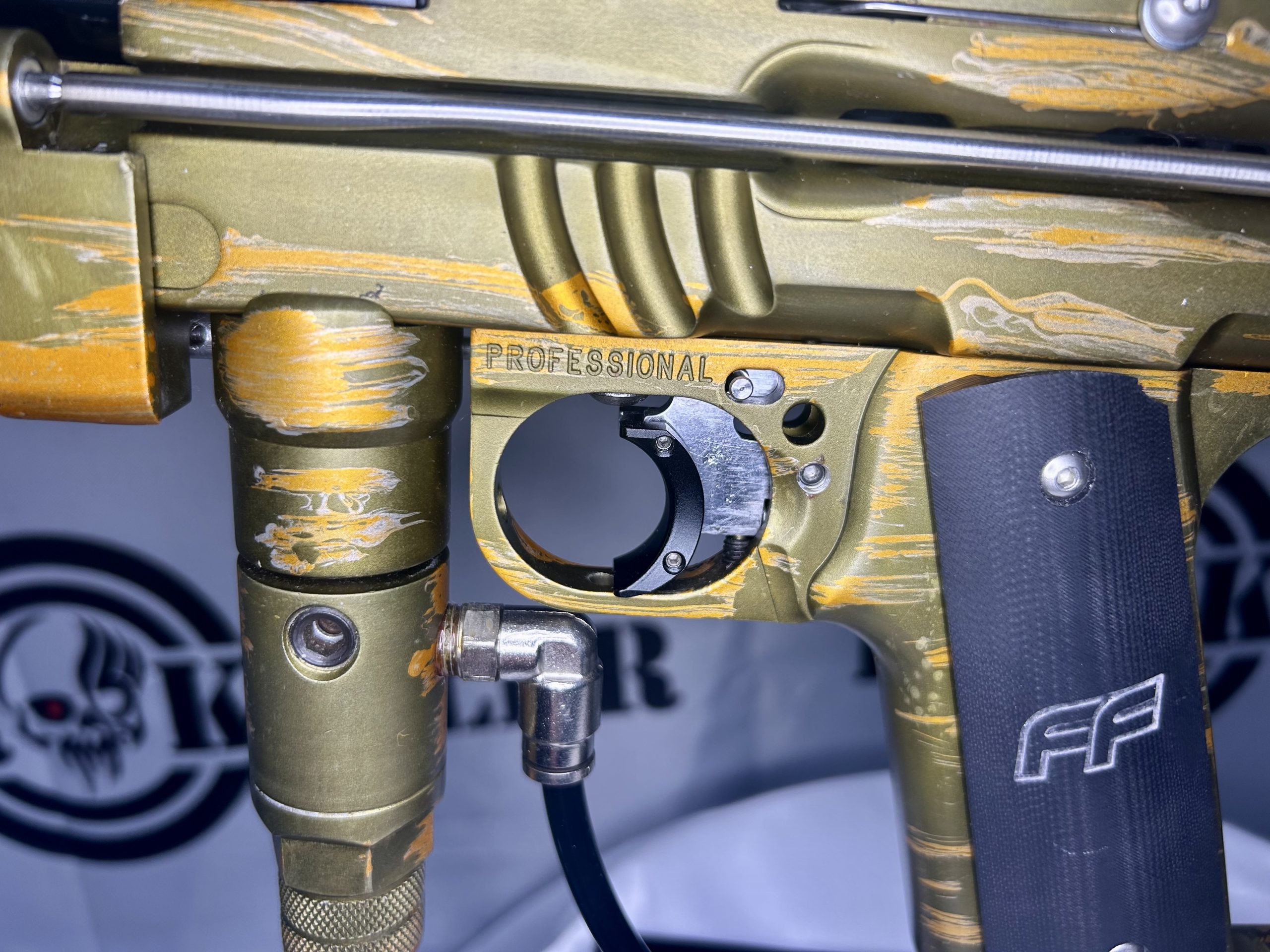 Freeflow Millenium Autococker In Matte Distressed Olive DrabOrange