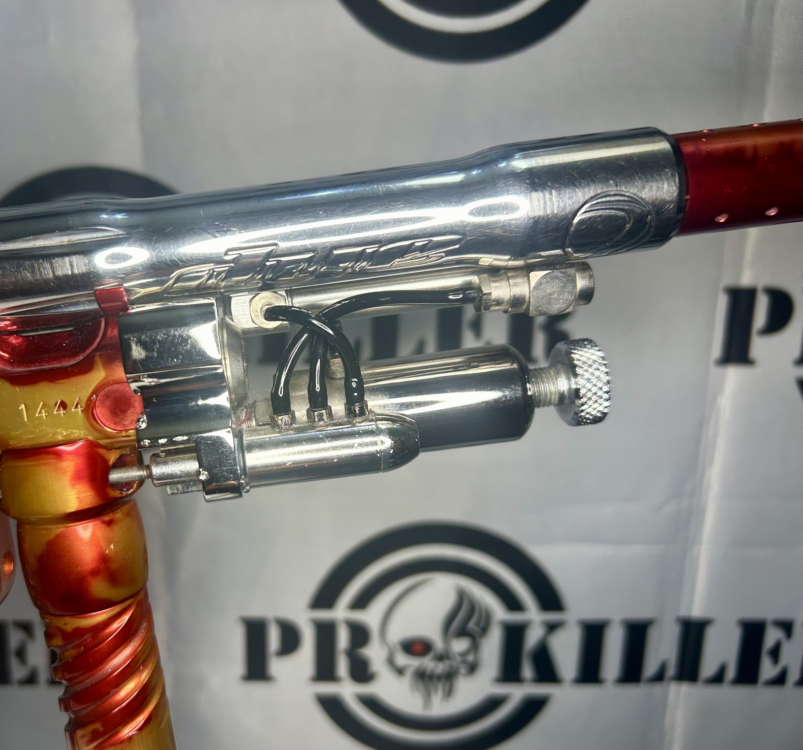 Freeflow Boxxer Autococker In Gloss Lava Fire **Railroad Ave Marker