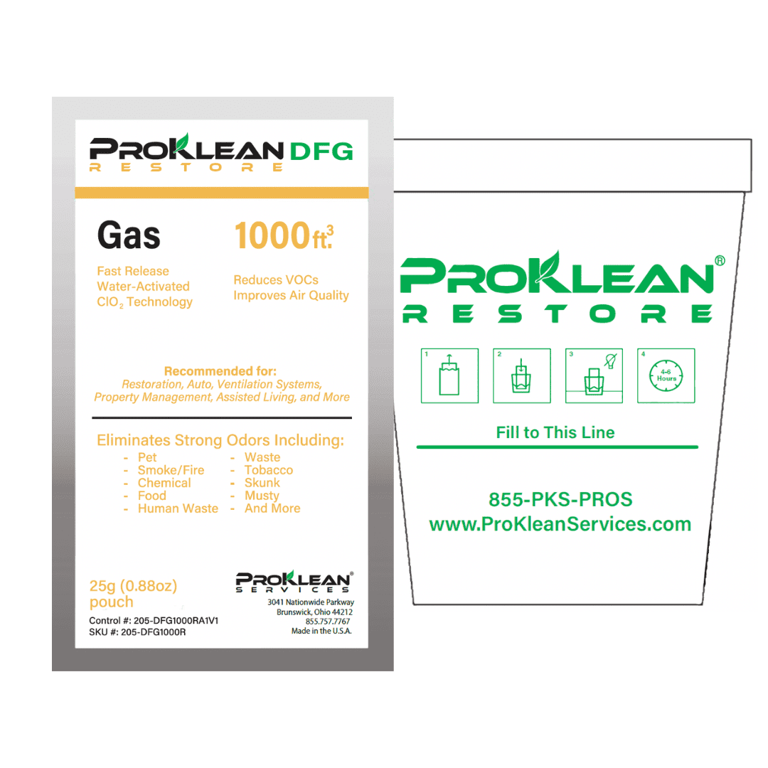 ProKlean Restore DFG (Deodorizing Fast Gas) ProKlean Services