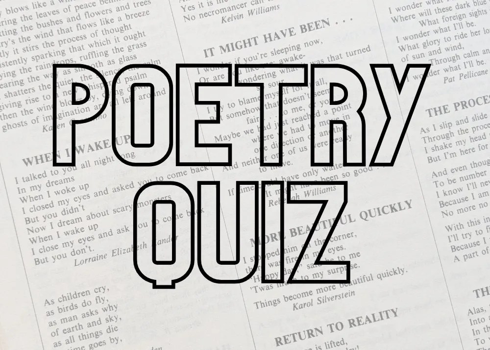 Poetry Quiz First Lines Prolific Writers Life