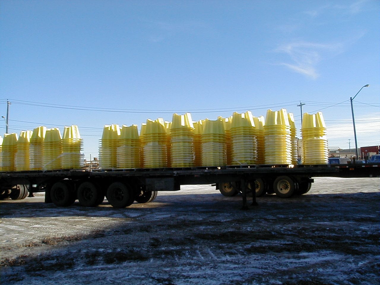 12"36" Standard (Yellow) Plastic Pipe Stand Proline Global