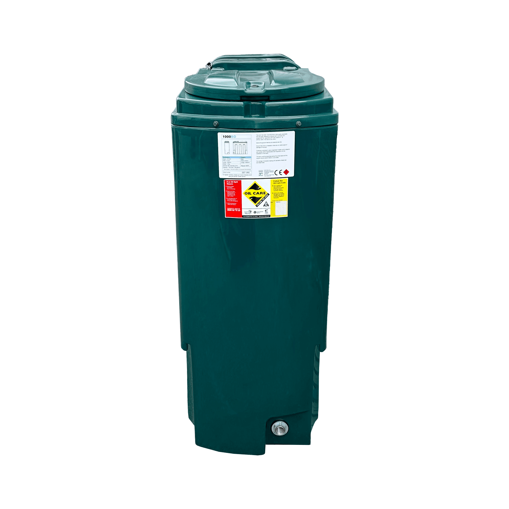 Centurion 1000 Litre Slimline Plastic Bunded Oil Tank