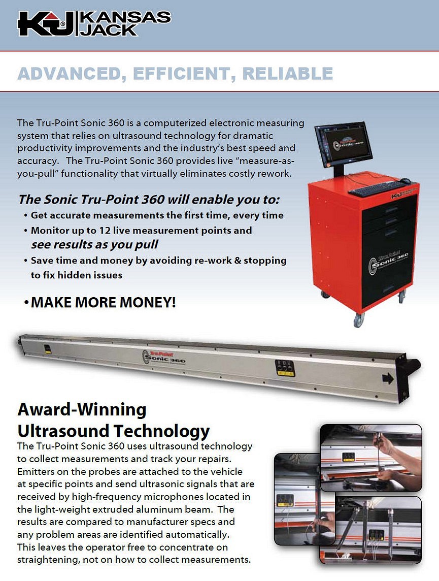 Kansas Jack Sonic 360 Pro Line Systems International Inc Auto Body