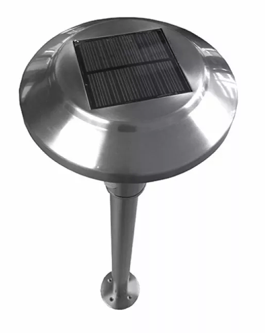 3769 Luminária LED Solar Inox para jardim, Piscina