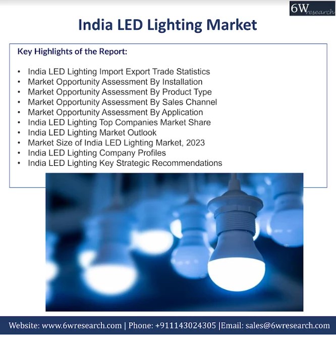 India LED lighting market will be the most dominant one in future