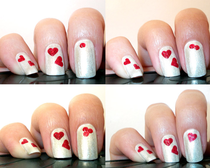 Heart Shape Nail Art Designs