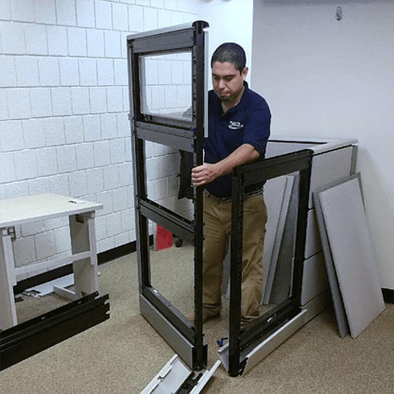 Movers RockvilleMD Furniture Installations Glass Wall