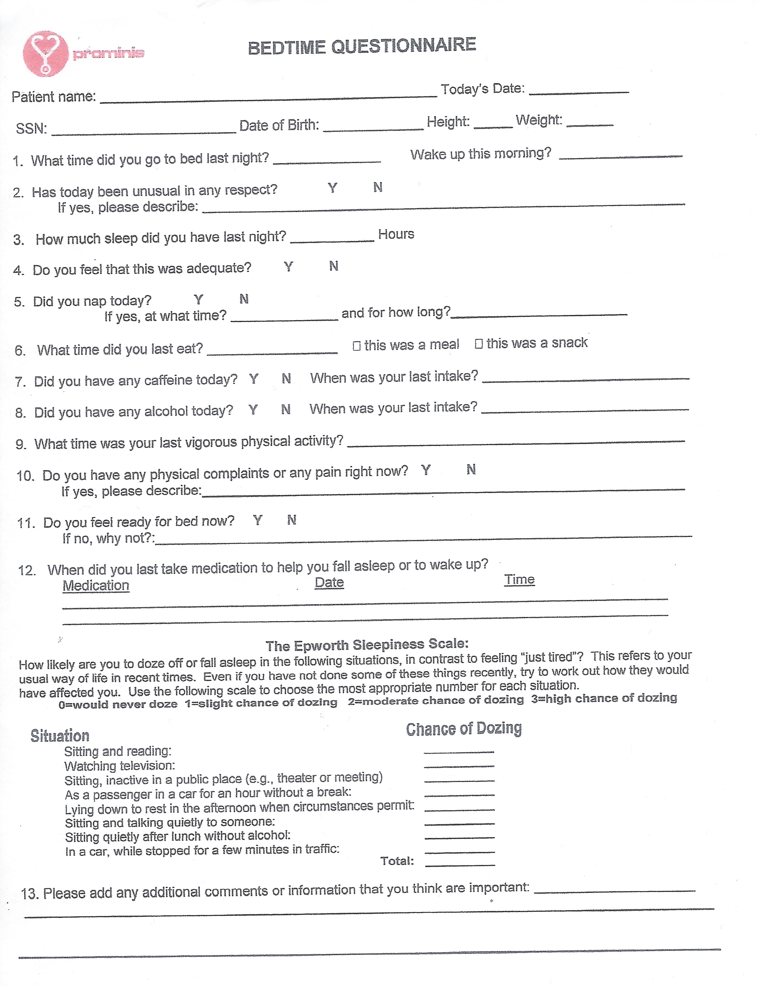 Prominis Operations » Forms