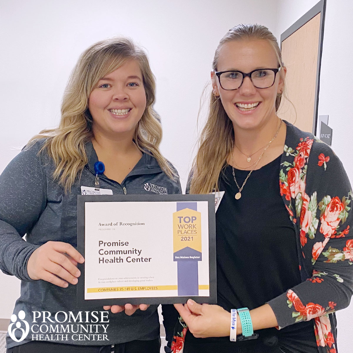 TOP WORK PLACE 2021 Promise Community Health Center Located in