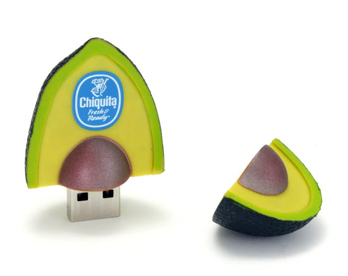 Avocado custom flash drive Promo Crunch. World’s Best Custom Flash