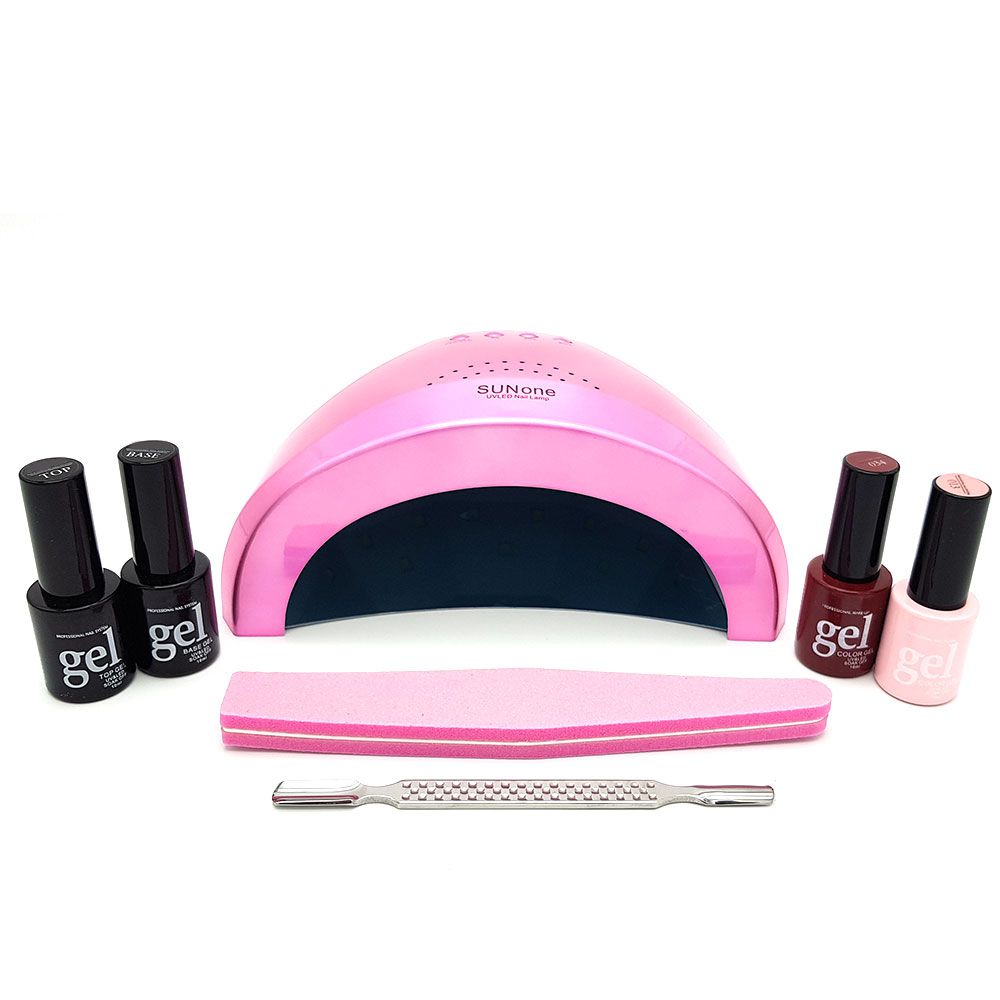 Bufftee Gel Nail Polish Starter Kit and UV LED Gel Nail Lamp Promo