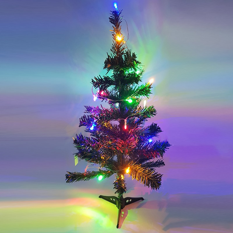 60cm Small Plastic Christmas Tree With Lights Promo Unlimited