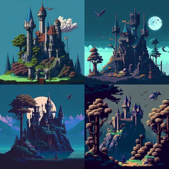 Prompt Awesome Midjourney Pixel Art Scenario Download Script for AI Prompti.ai