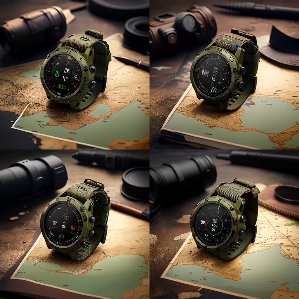 Prompt Smartwatch with military theme tech touch Download Script for