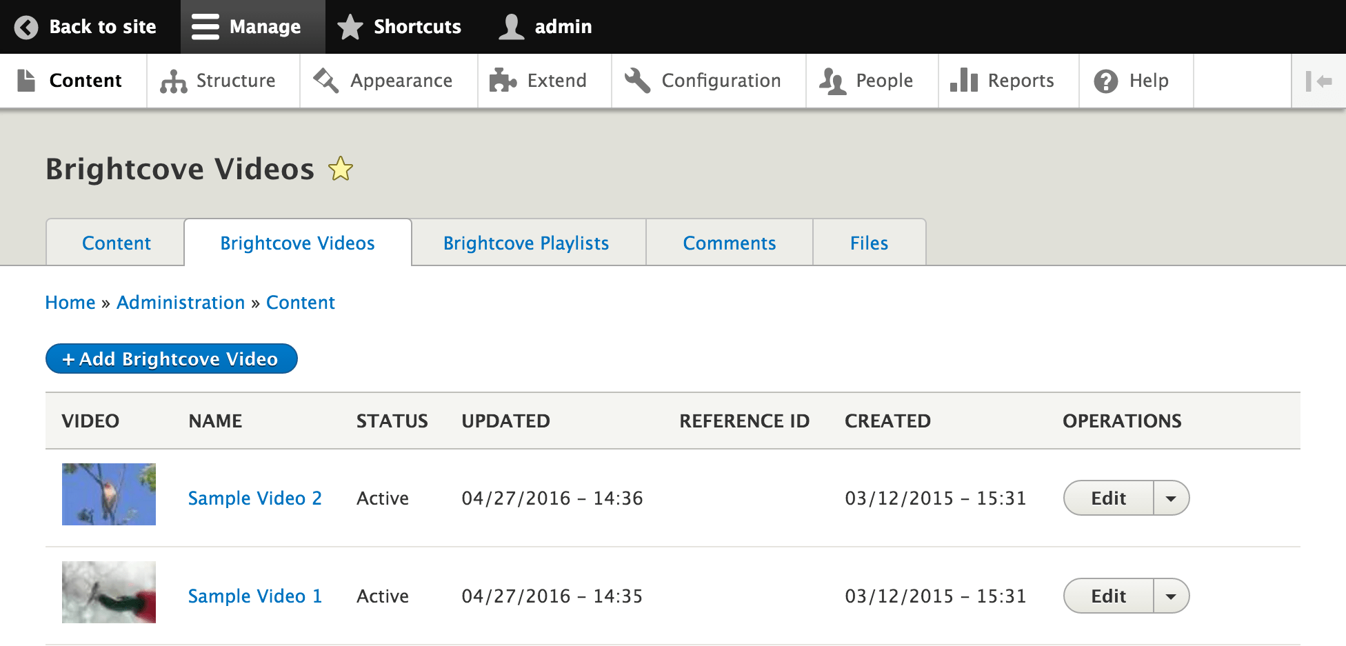 Brightcove Video Connect for Drupal 8 Part 3 Video & Playlist