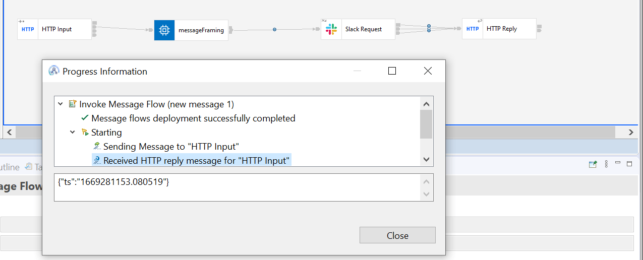 Integration of IBM ACE with Slack using the Slack Request Node