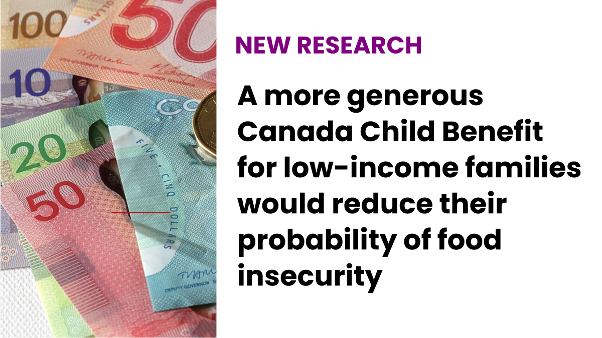 A more generous Canada Child Benefit for families would