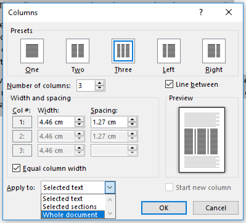 Formatting Columns in Microsoft Word Proofed's Writing Tips