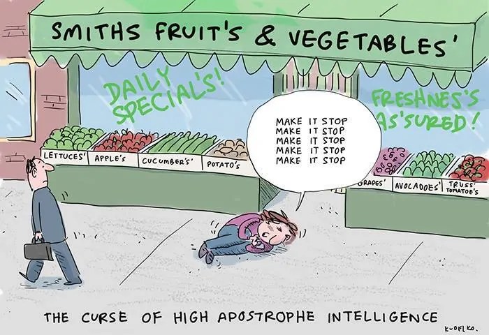 Punctuation Pet Peeve 6 Ways to NOT Use Apostrophes