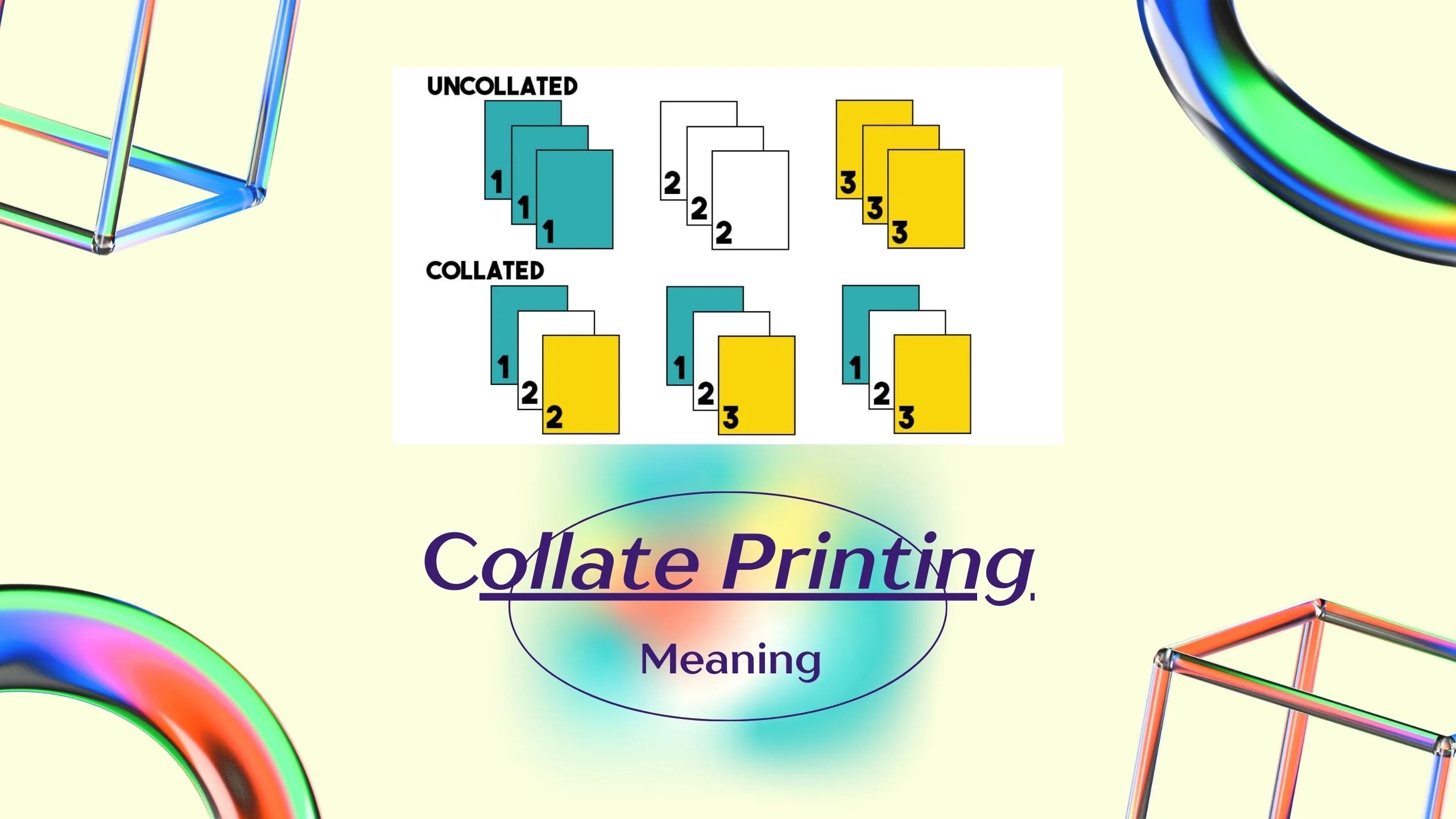 What Does Collate Mean in Printing? Complete Guide
