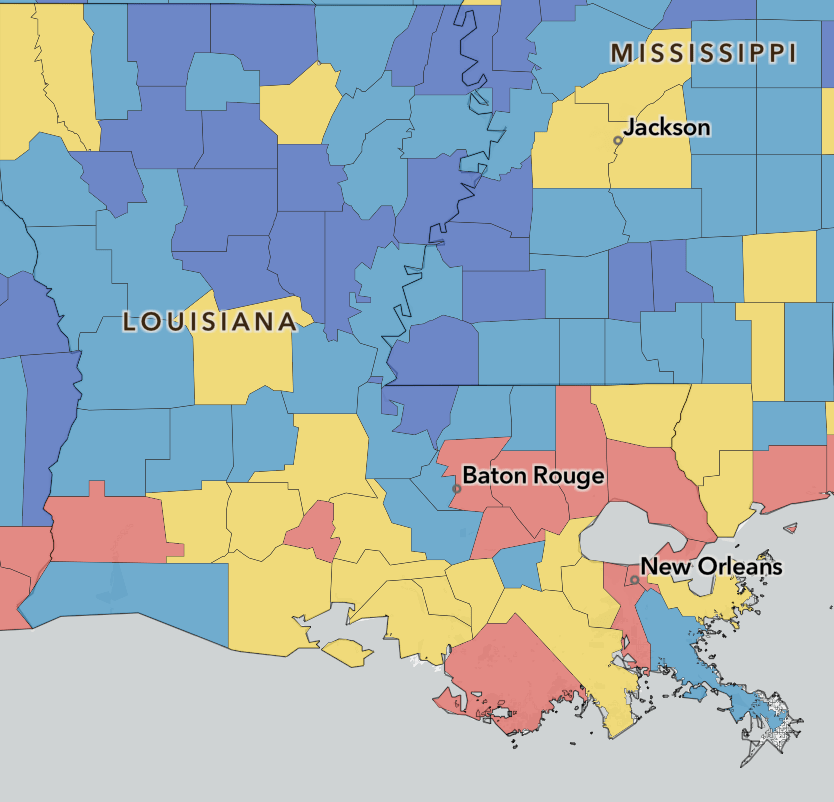 Most at Risk States for Natural Disasters