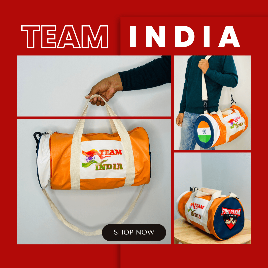 Team India Gym Bag x PPL Edition Pro Panja League 2023