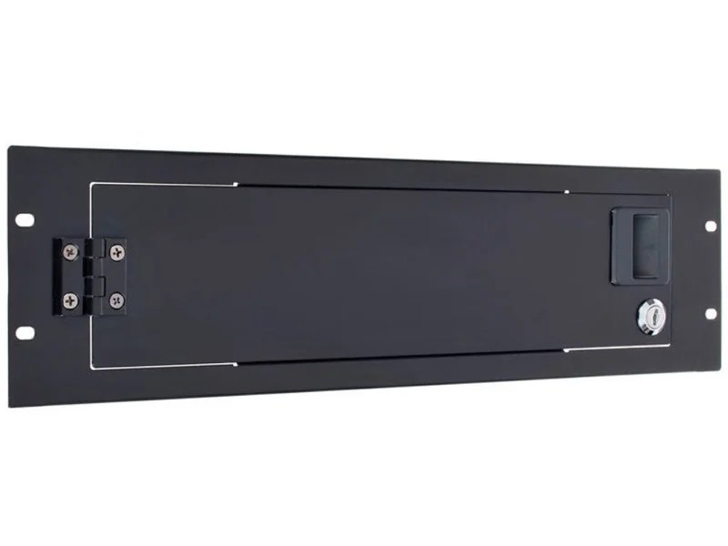 RDR3U Lockable 3U 19 inch Hinged Rack Door Panel PropAudio