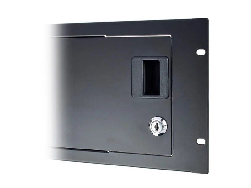 RDR4U Lockable 19" Hinged Rack Door 4U Steel PropAudio