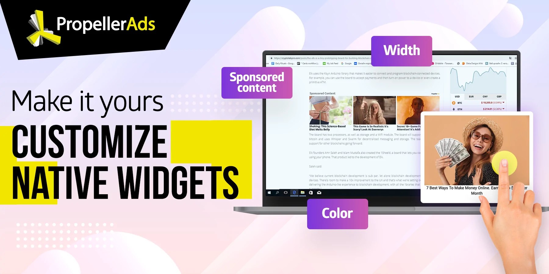 Make it yours. Customize Native Widgets PropellerAds Blog