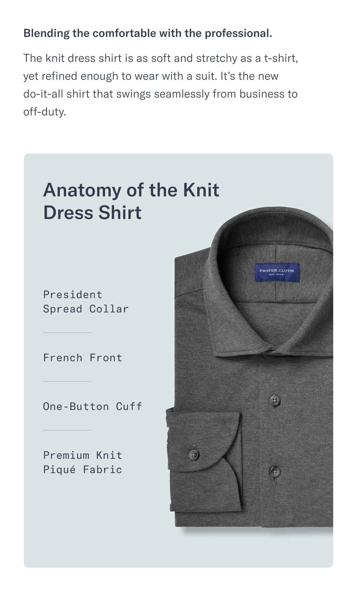 How to Wear The Knit Dress Shirt + AllNew Knit Shirts Proper Cloth