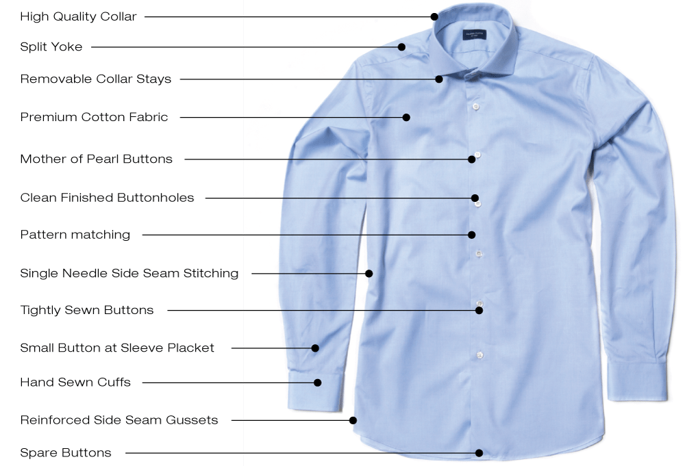 High Quality Dress Shirts Proper Cloth Reference