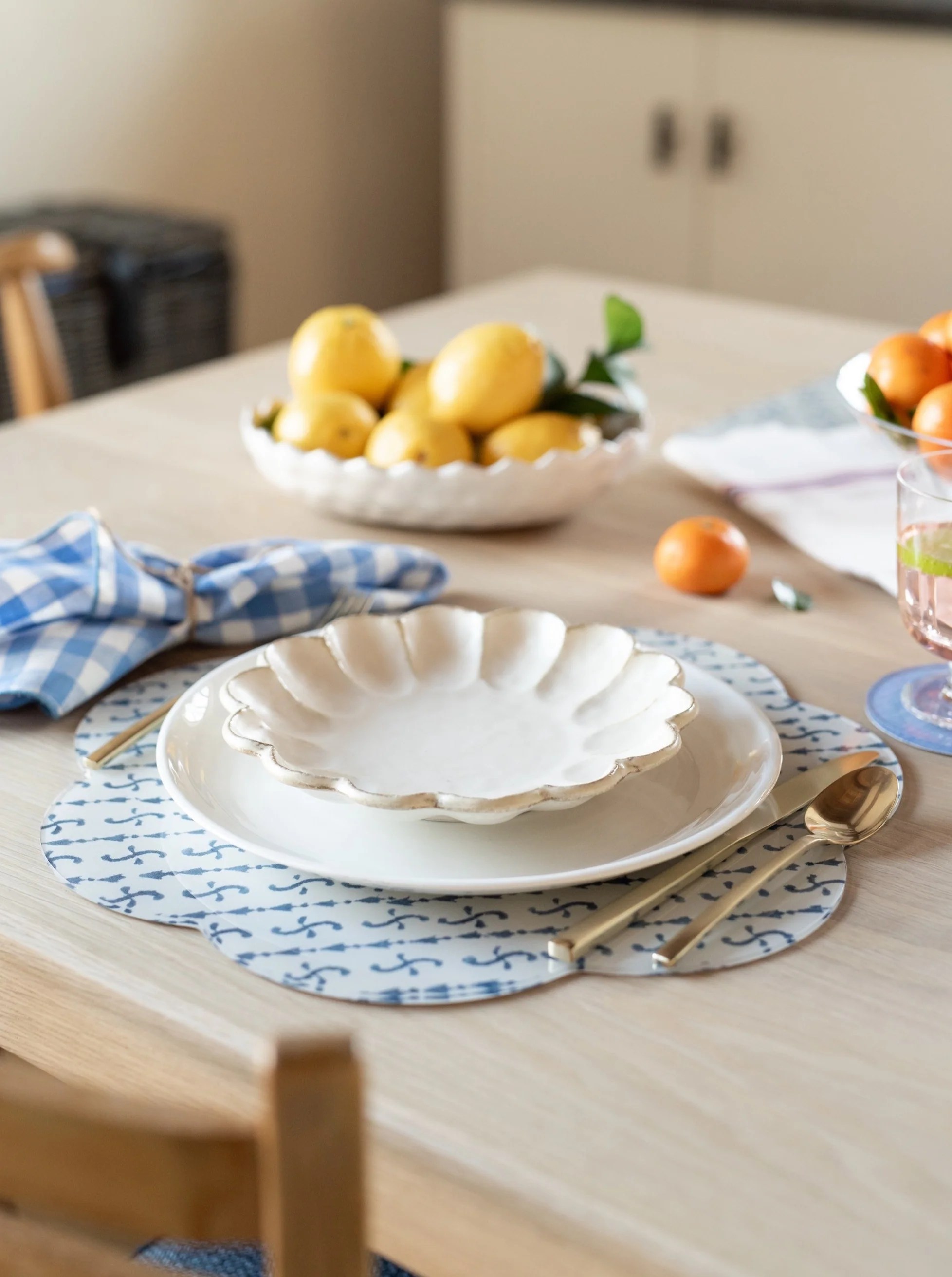 Brooks Block Print Placemat Proper Table Co.