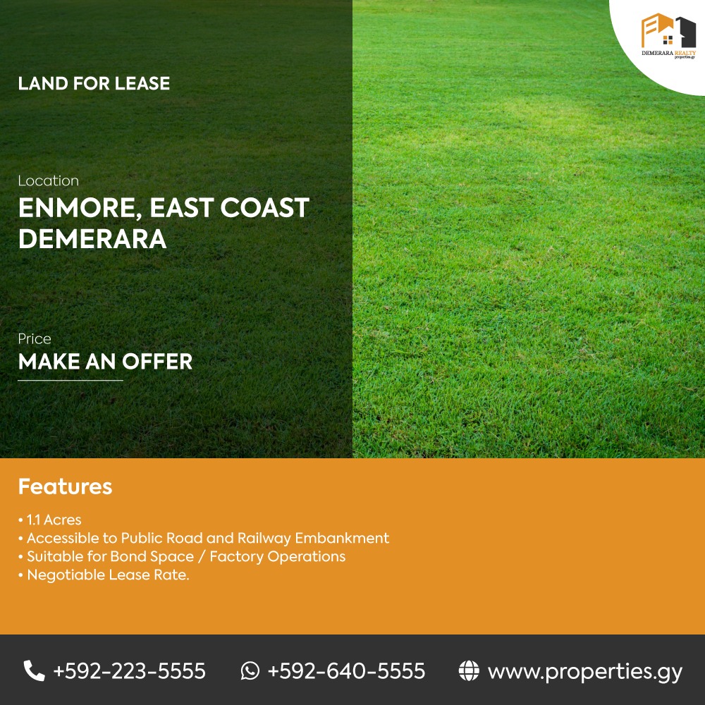 Enmore, East Coast Demerara Demerara Realty