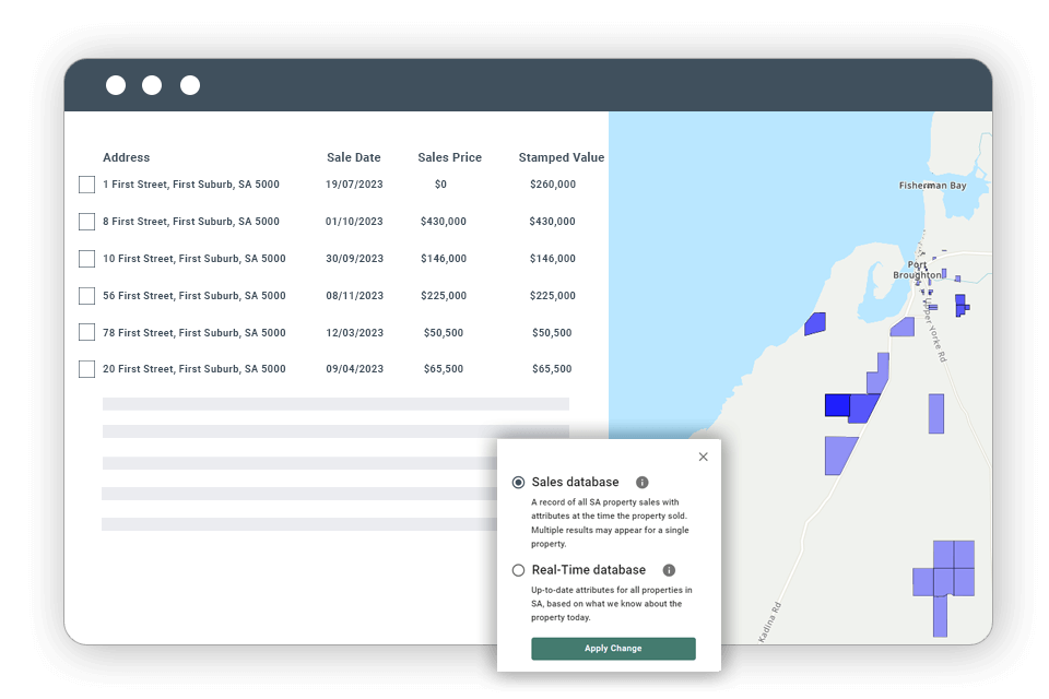 sales database PE Property Edge