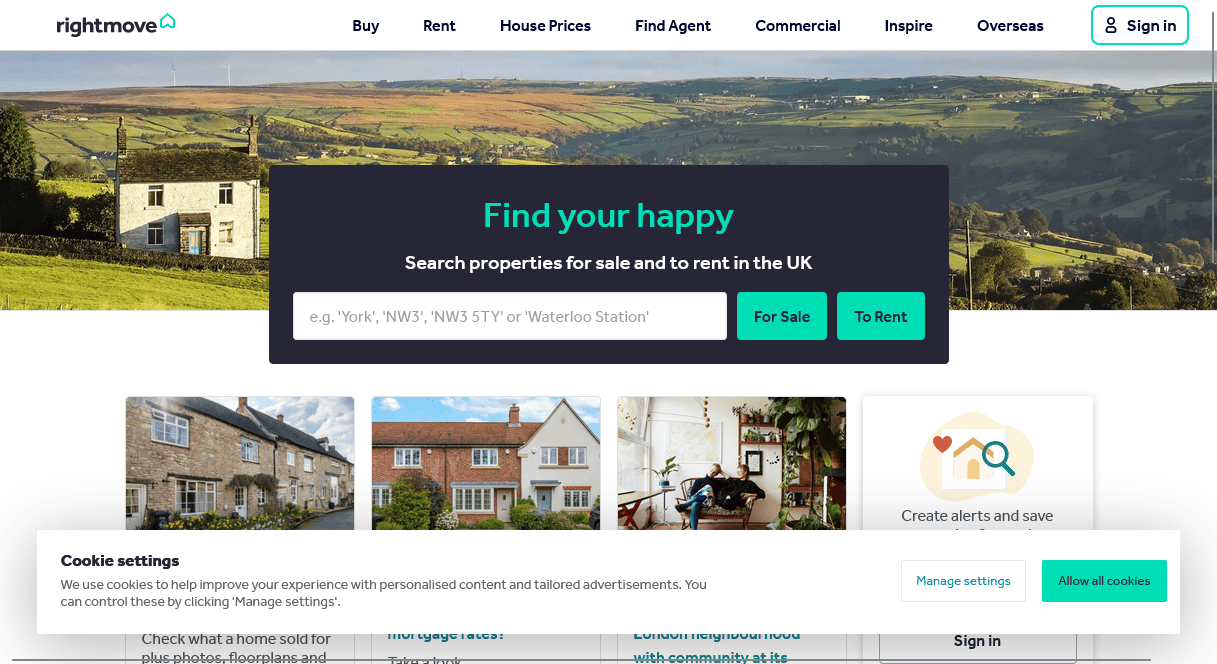 What is a Zillow alternative in the UK?