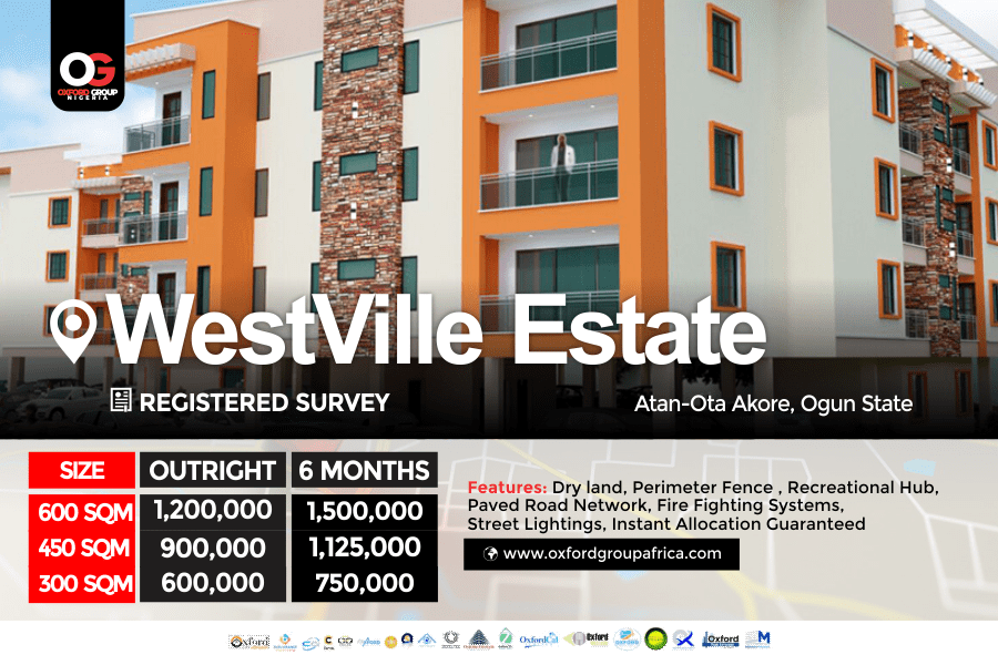 LAND FOR SALE AT WESTVILLE ESTATE Located At Akore AtanOta, Book A