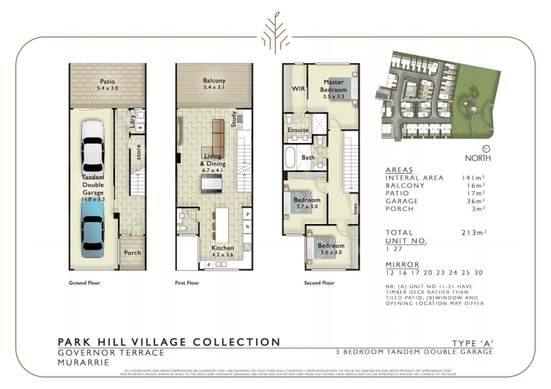 Park Hill Village Collection Elevated Terrace Homes in Murarrie