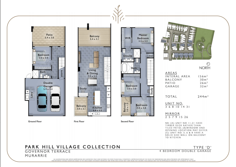 Park Hill Village Collection Elevated Terrace Homes in Murarrie