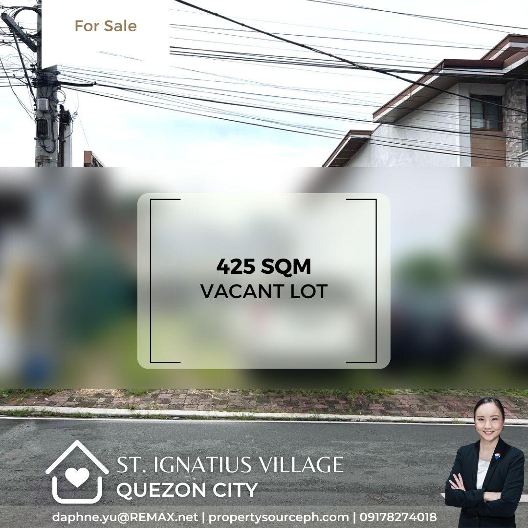 St. Ignatius Village Vacant Lot for Sale! Quezon City Property Source PH