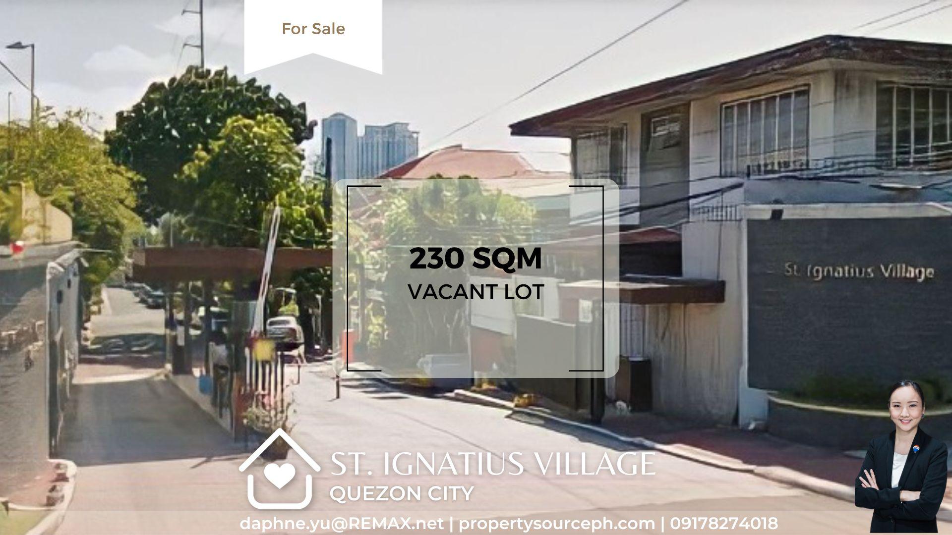 St. Ignatius Village Vacant Lot for Sale! Quezon City Property Source PH