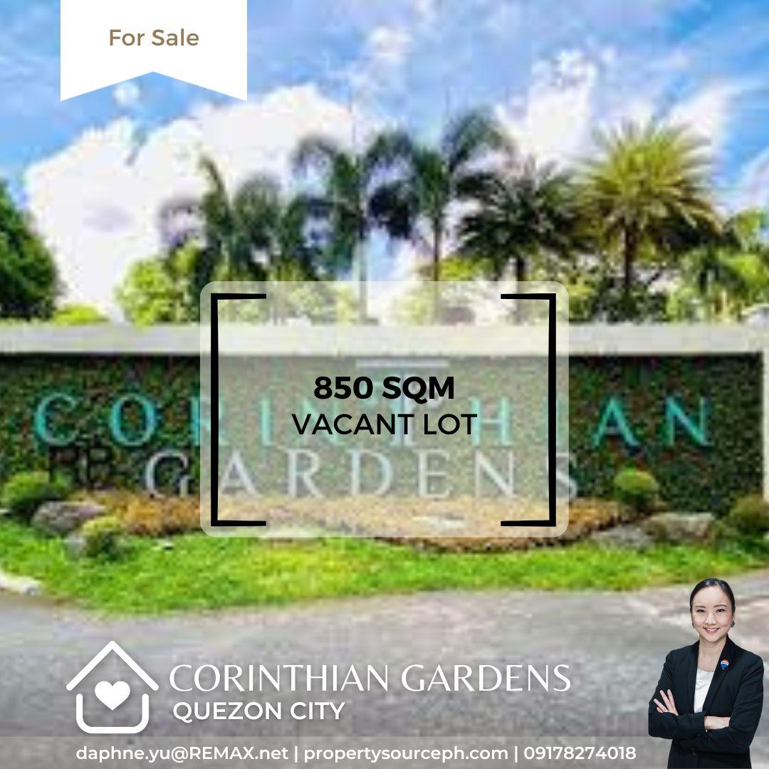 Corinthian Gardens Vacant Lot for Sale! Quezon City Property Source PH