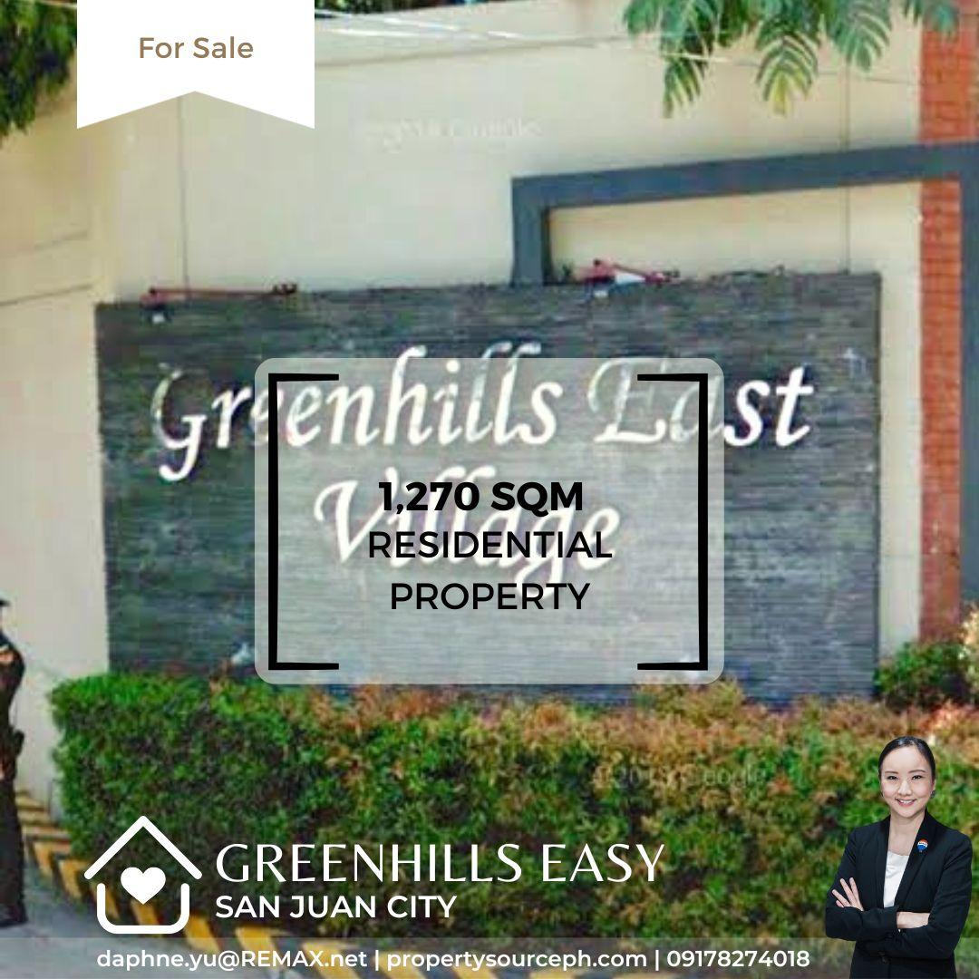 Greenhills East Residential Lot for Sale! San Juan City Property