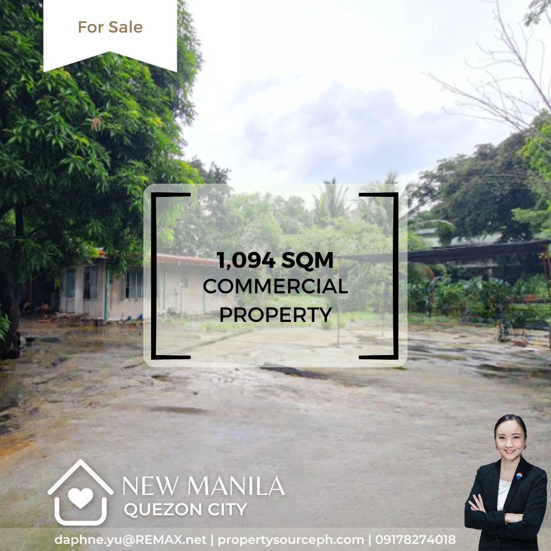 New Manila Commercial Lot for Sale! Quezon City Property Source PH
