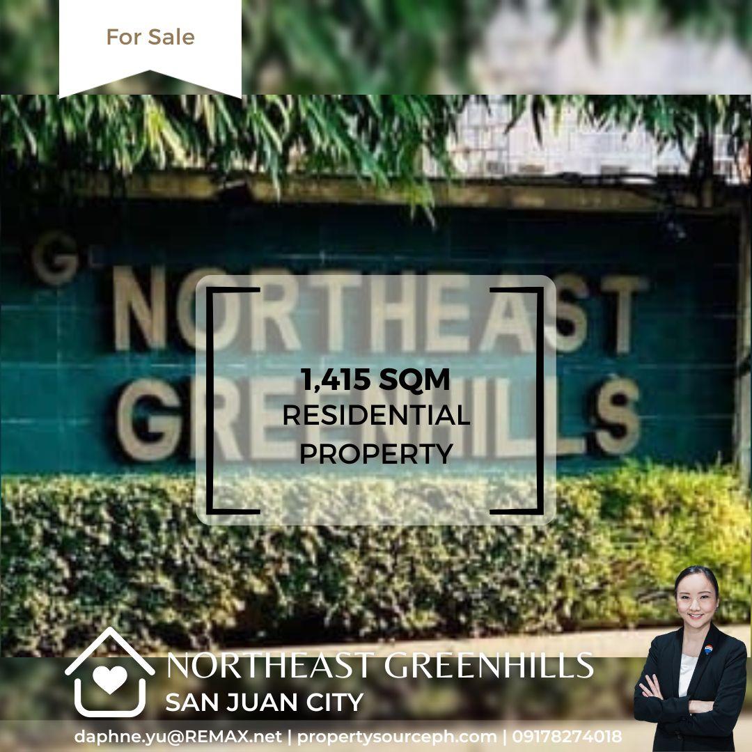 Northeast Greenhills Lot for Sale! San Juan City Property Source PH